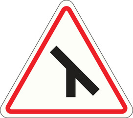 Warning traffic sign