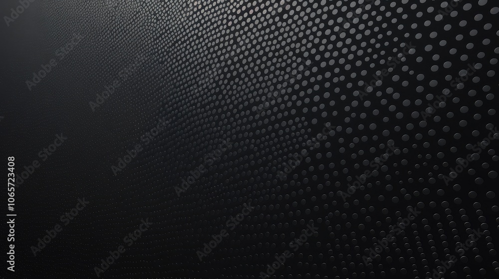 Poster abstract pattern of metallic dots on a dark surface, creating a captivating visual texture.