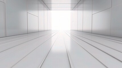 Obraz premium Light-filled Minimalist Tunnel Perspective View