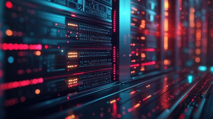 Obraz premium Explore the intricacies of modern data centers and their impact on technology