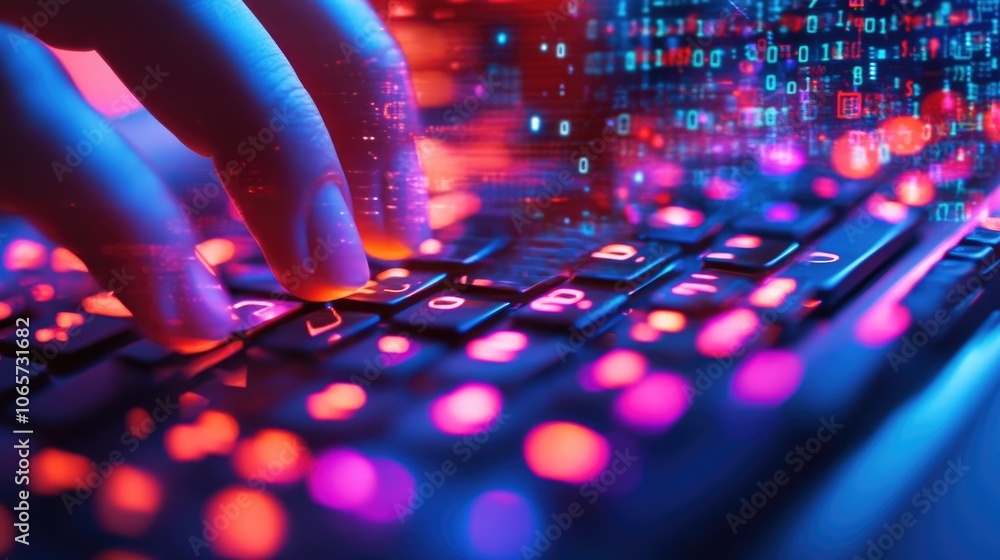 Poster enhance your digital creativity by exploring the vibrant world of technology and data visualization