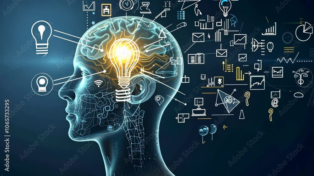 Aufkleber exploring the connection between creativity and cognitive processes in the human brain