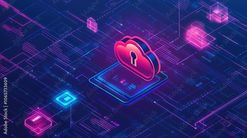 Poster unlocking cloud security how to safeguard your data in the digital age