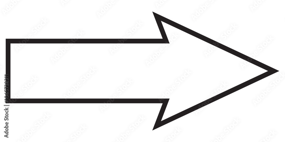 Poster black arrow icon vector. black long arrow icon vector. black direction arrow . long up arrow icon ve
