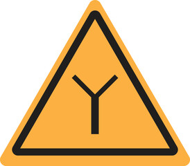 letter Y warning sign logo design