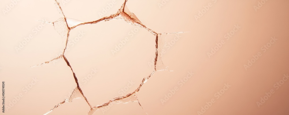 Poster abstract network disruption visualized with broken connections