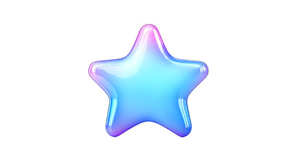 Obraz premium Colorful star shape, white isolate background