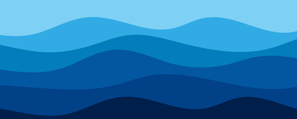 Fototapeta premium Abstract wave layer vector background illustration