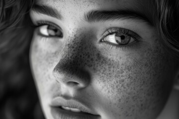 Fototapeta premium Woman with freckles