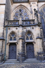 Obraz premium gothic cathedral of st vitus, san vito church, praga, praha, prague, czech republic