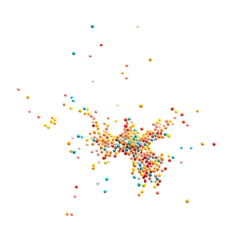 Gardinen Farbenfroh Rainbow sprinkles scattering  © Grafvision