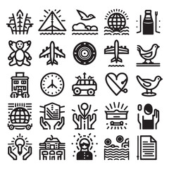 Fototapeta premium finance icons set