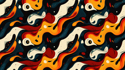Obraz premium Cool abstract texture pattern featuring swirling shapes and bold colors ideal for trendy backgrounds and artistic designs