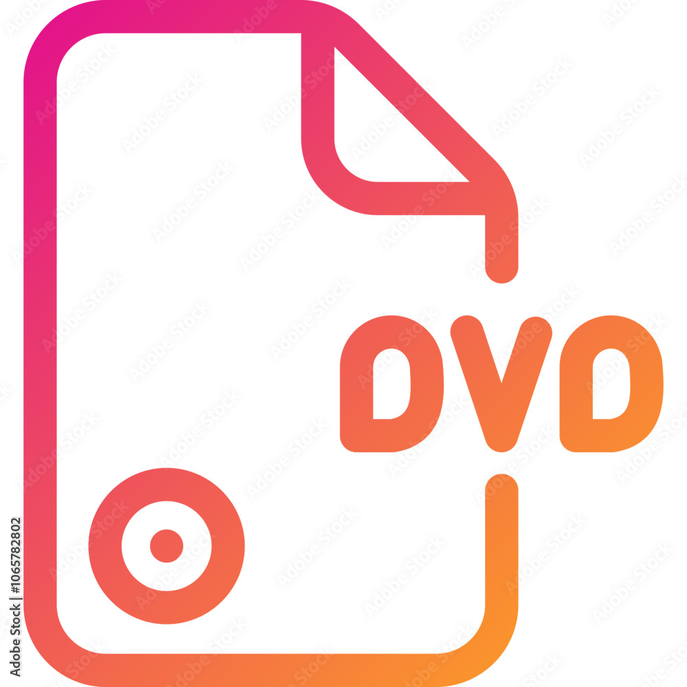 Poster an abstract representation of a dvd with a colorful gradient, illustrating modern digital storage an