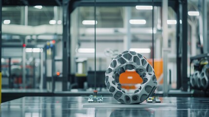 Industrial 3D Printing in Action, showcasing advanced technology for large-scale production of parts and prototypes in a modern manufacturing environment