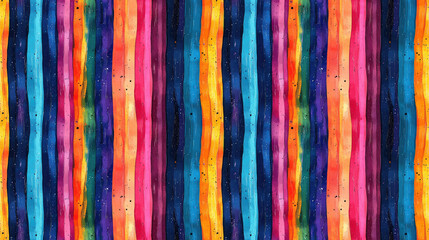 Colorful seamless tie dye pattern featuring vibrant hand drawn stripes perfect for trendy wallpaper and artistic designs