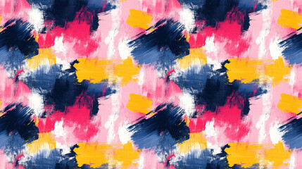 Obraz premium Seamless pattern featuring brushed painted abstract background with dynamic brush strokes ideal for textile design wallpapers and artistic projects
