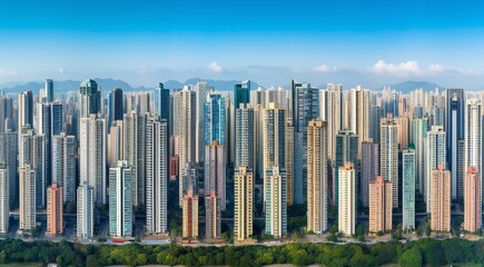 Obraz premium panoramic view of the city, aerial view of the city, buildings scene, biuldings in the city, top view of buildings in the city