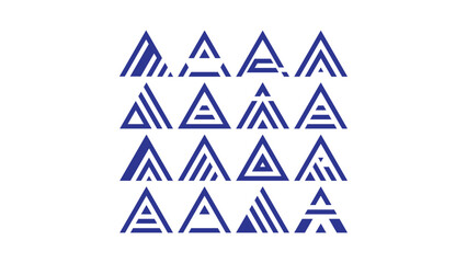 Abstract letter A logo design. icons for businesspremium  luxury, elegant, simple. vector templates