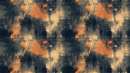 Obraz premium Seamless abstract grunge pattern featuring intricate ink textures versatile for elegant design applications