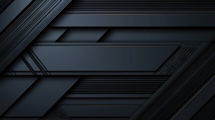 Obraz premium An abstract image featuring black, gold, and diagonal patterns with a prominent gold stripe at the base of the diagonal