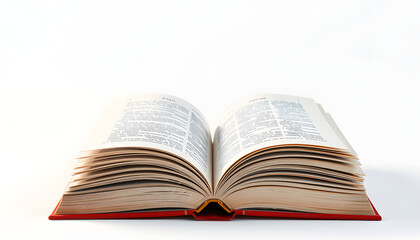 Obraz premium Open book magic on white isolated with white highlights, png