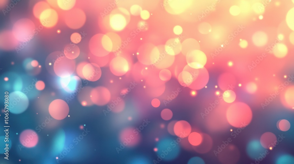Poster gradient bokeh digital network background
