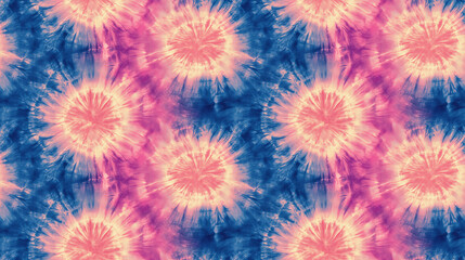 Seamless tie dye texture pattern with retro pastel hues ideal for minimalist fashion and bohemian decor abstract design chic sophistication