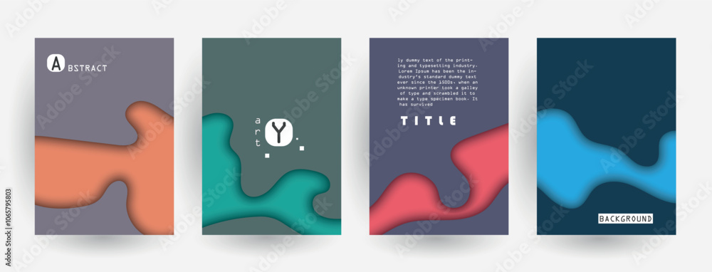 Poster abstract background cover design. vector pattern