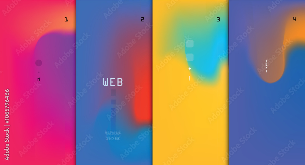 Poster abstract background cover design. vector pattern
