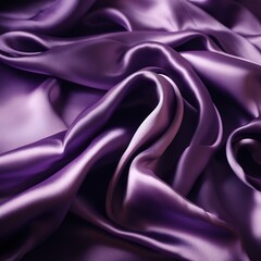 Obraz premium Elegant Purple Silk Fabric Texture Close-Up