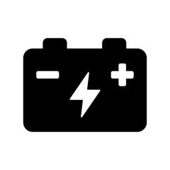 Fototapeta premium Car battery icon. Car accumulator icon. Auto battery symbols.