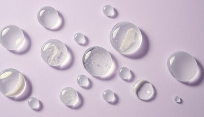 Realistic serum oil drops Liquid serum drops