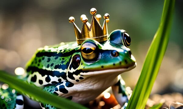 Frog with a crown.