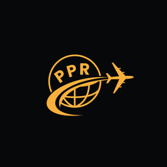 World Travel Agency Logo With Letter PPR