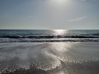 Beautiful landscape of sandy beach