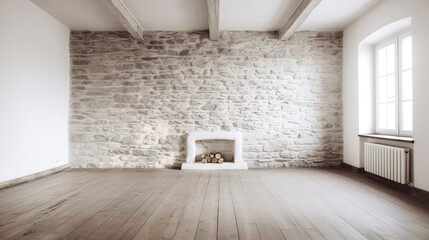 Fototapeta premium Bright and Spacious Minimalist Interior Design