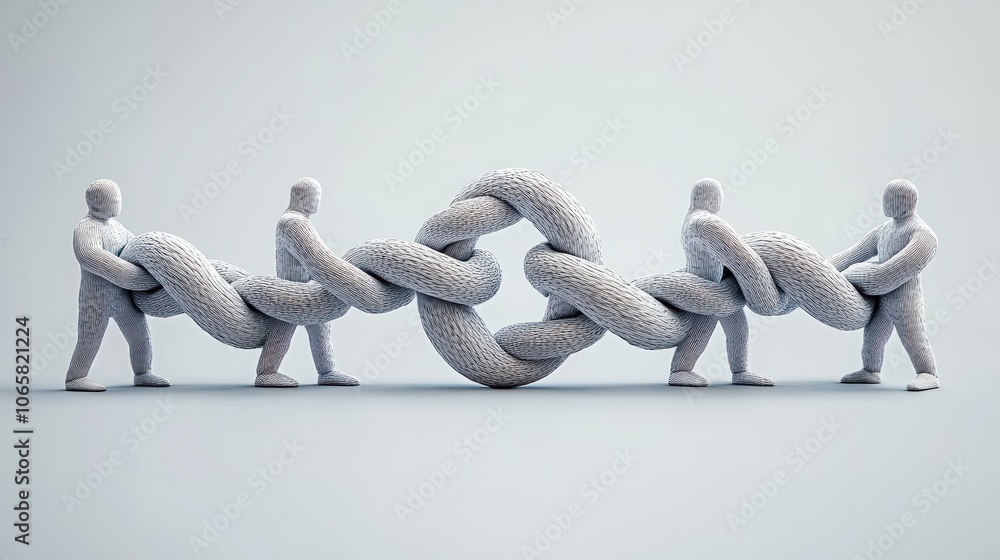 Aufkleber connect team concept and unity or teamwork idea as a business metaphor for joining a partnership as 