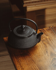 teapot with tea