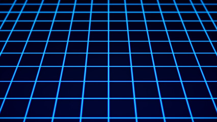 Technological grid background, in perspective, technological background of lines