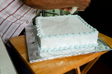 Decorating A Fruit Cake