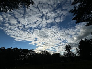 sunset in the sky