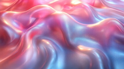 Obraz premium Colorful abstract texture flowing gently on a surface, showcasing vibrant hues and smooth curves reflecting light beautifully in artistic composition