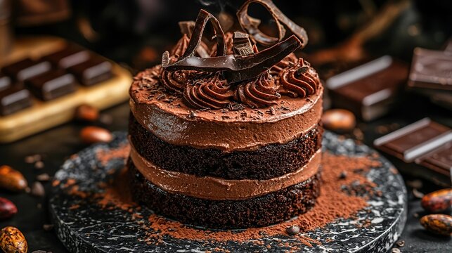belgian chocolate mousse cake 