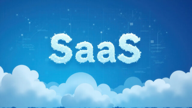 Cloud technology concepts featuring saas in digital innovation design