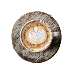 3d realistic vector icon illustration White coffee cup Cappucino drink Isolated on white backgrou