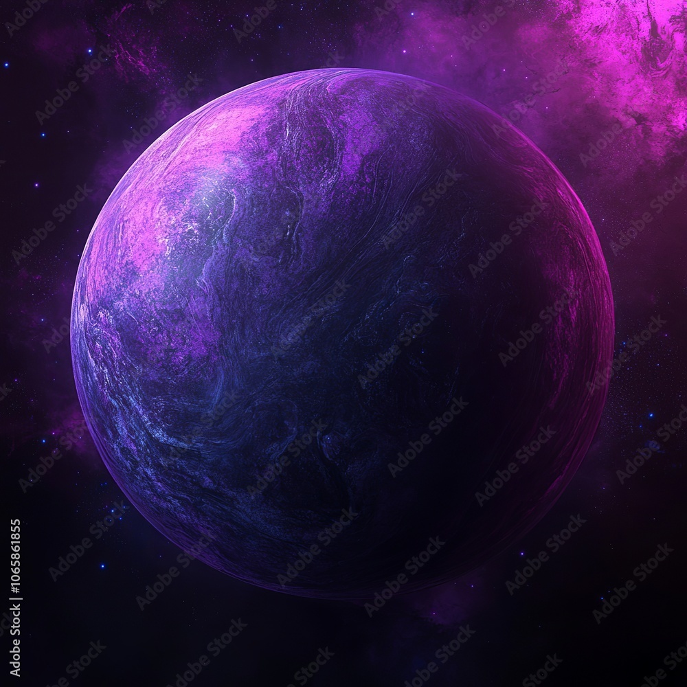 Canvas Prints magic planet colored texture