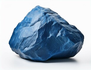 Fototapeta premium blue stone isolated on white