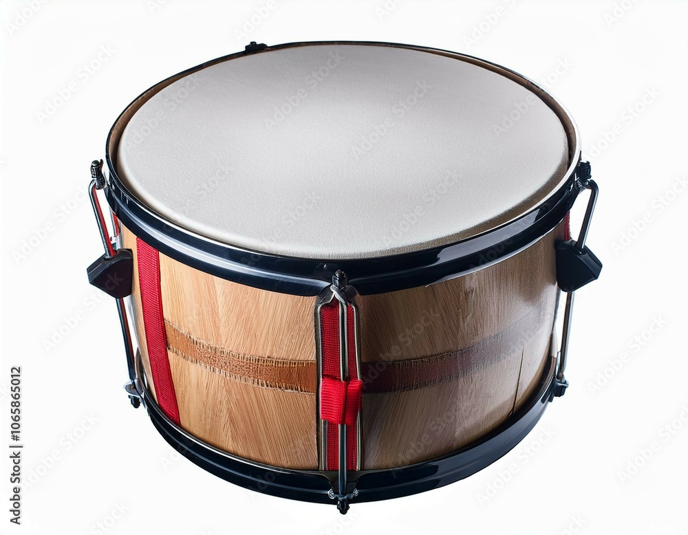 Wall mural snare drum isolated on white