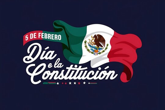 Celebrating Mexico Constitution Day with Festive Symbols and National Pride